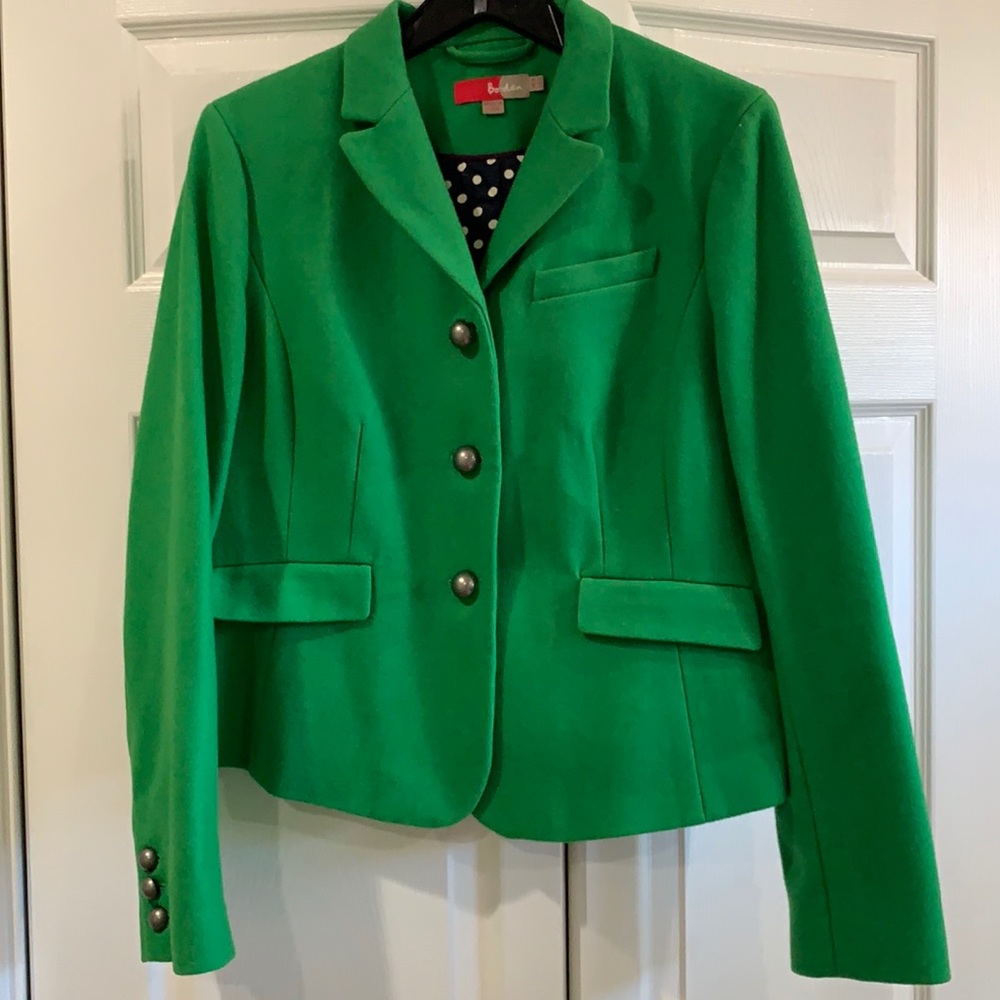 CUTE Boden Kelly Green Wool Blazer Size (US) 12
